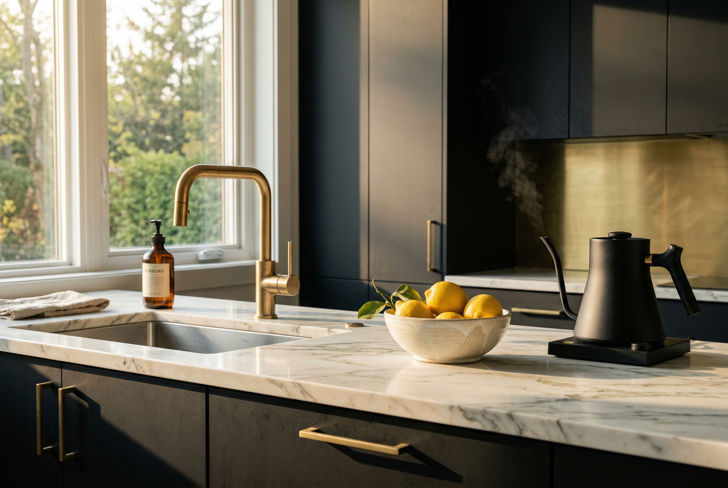A freshly cleaned kitchen in an Indianapolis home